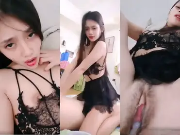 Alyana ML Black Lingerie Hot Viral Indo Bikin Ngiler